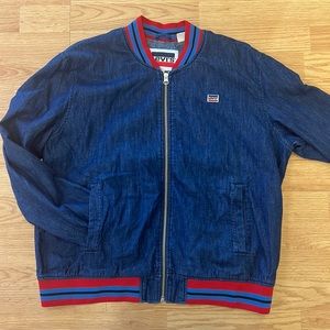 Chambray Levi’s Bomber Jacket Sz L